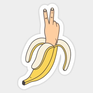 Banana hand Sticker